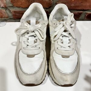 Madewell MWL Casual White Leather Sneakers - Size 6.5